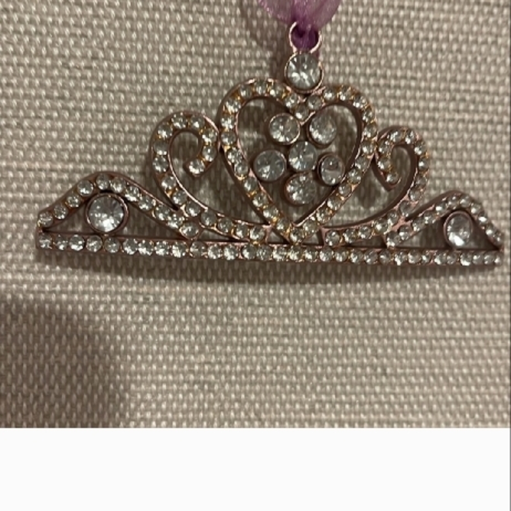 Elegant Rhinestone Tiara Pendant